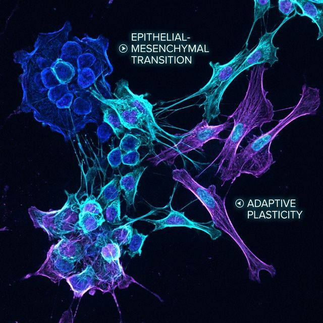 Cancer cells undergoing adaptive changes